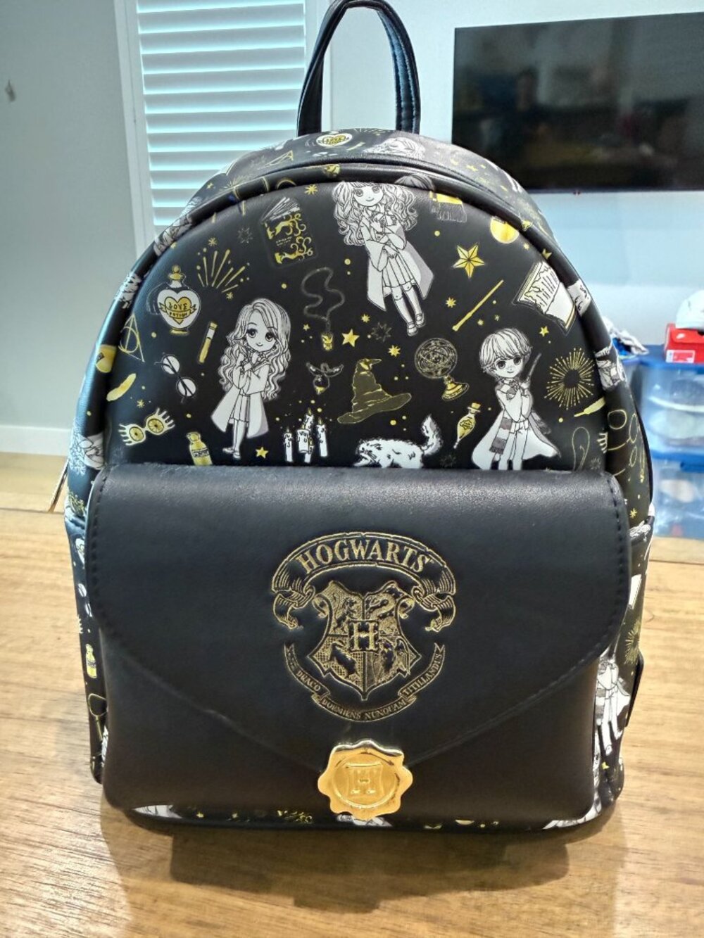 Loungefly Harry Potter Chibi Character Mini Backpack Hogwarts Envelope Pocket 20